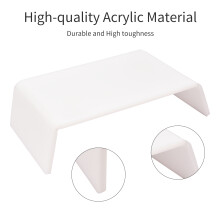 Acrylic Monitor Stand Riser - Universal Ergonomic Desktop Organizer 30x16.5x8cm