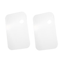 2 Stück Acrylfarbenpalette Rechteckig Transparent Antihaft 25x14,9 cm