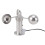 Anemometer Wind Speed Detector, Easy Installation 3 Cups Sensor with High Performance Imported Bearings and Low Consumption, 360 Degree Measuring for 8