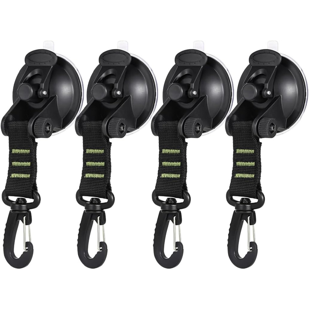 Suction Cup Anchor With Securing Hook, Heavy Duty Hooks Suction Power For Camping Tarp Attachment, High Strength Portable Anchor Tie Down For Car Van 9169997451651