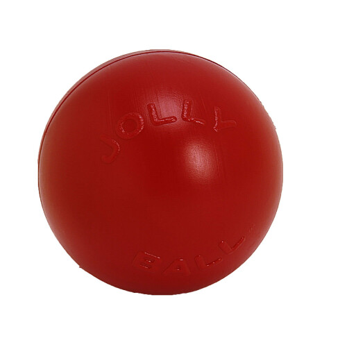 (4.5in, Red) Jolly Pets Push-N-Play Dog Ball