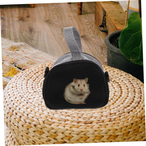 Breathable Hamster Carrier Bag with Adjustable Shoulder Strap for Small Pets 1
