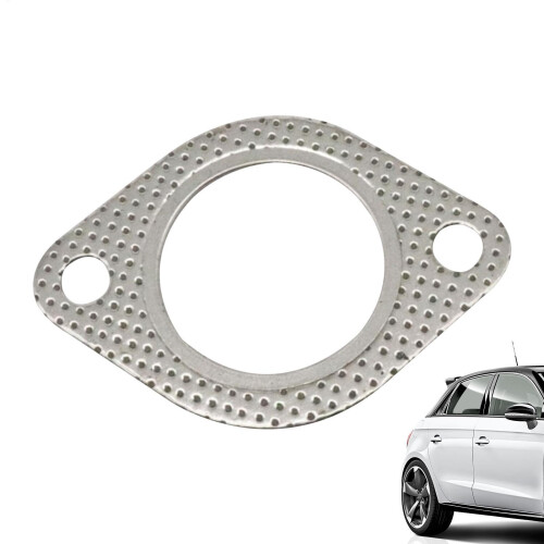 Exhaust pipe flange gasket – Replacement set, 2hole, temperature graphite, 2.5 inches