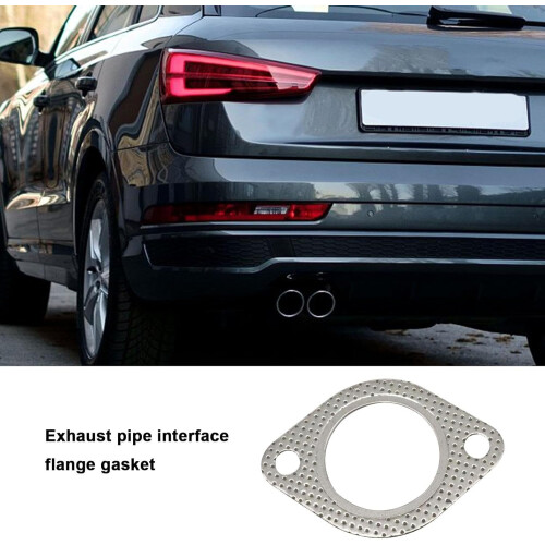 Exhaust pipe flange gasket – Replacement set, 2hole, temperature graphite, 2.5 inches 1