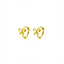 S925 Bow Ear Cuff for Women, Delicate Cartilage Earring Hypoallergenic