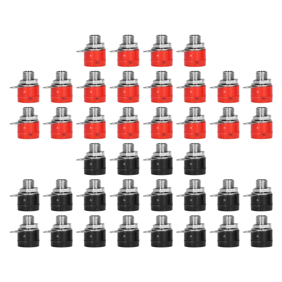 Binding Post Connector Banana Socket Jack 4Mm Banana Plug Terminal Wire Connectors Metal Material Zinc Alloy Corrosion Resistance Oxidation 9138057861204