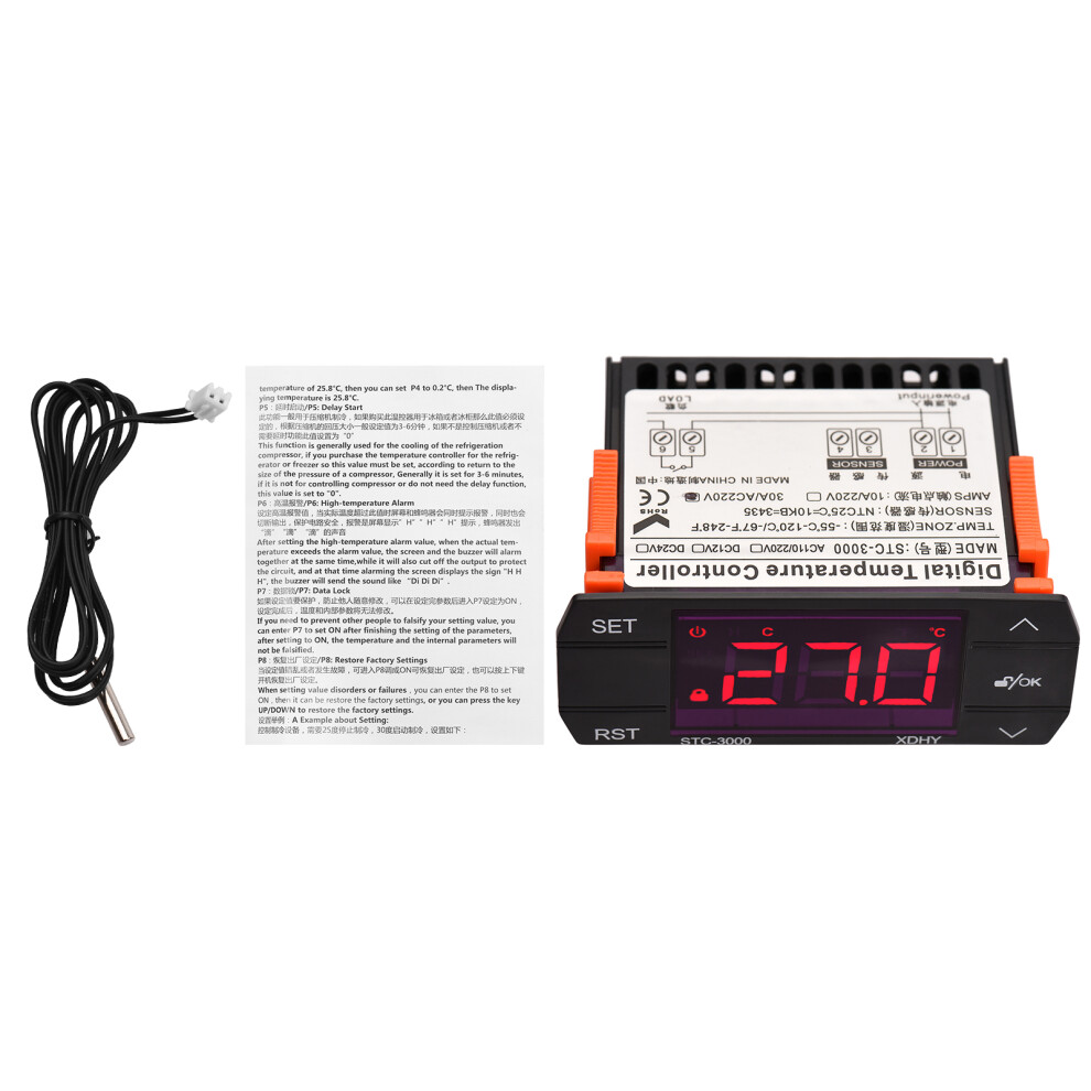 30A Digitaler Temperaturregler STC-3000