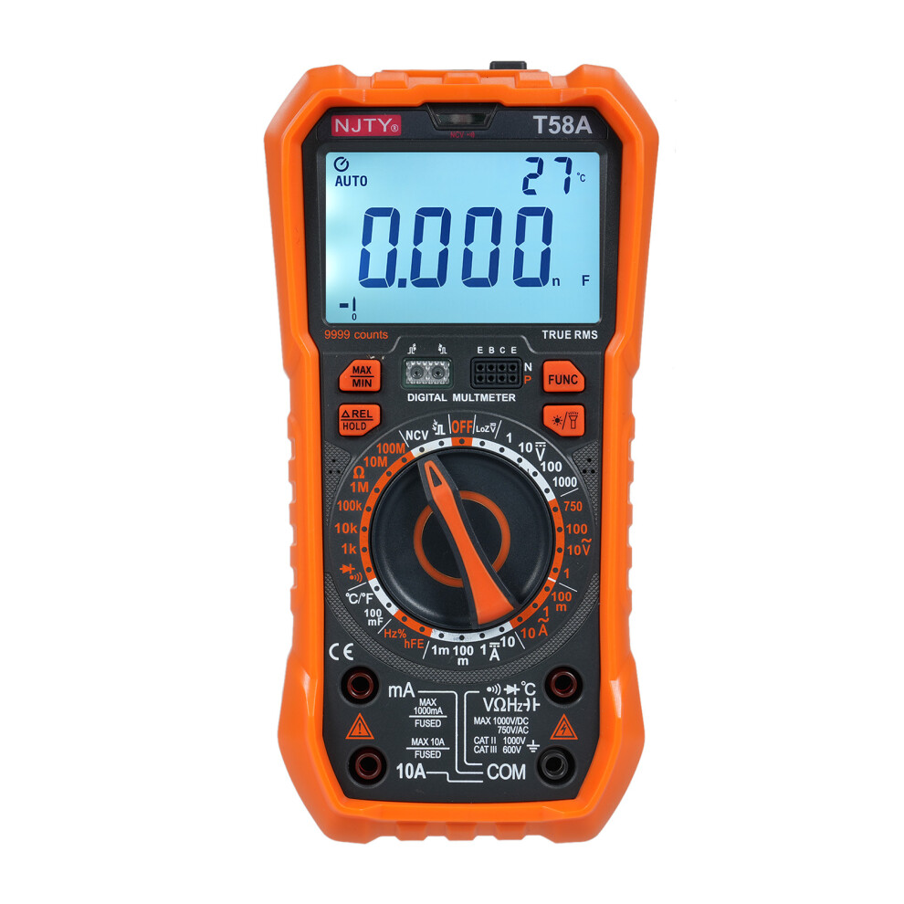 NJTY T58A Digitalmultimeter 9999 Zählt Multimetro