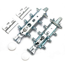 Concealed Kitchen Cabinet Hangers, 2 Pieces Universal Wall Mount Unit Cabinet Plates Cupboard Holder Suspension Clips with Cover Caps