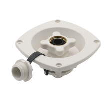 RV Water Inlet Connector, RV Water Inlet Replacement with Lid, Camping Car Water Connection Fittings