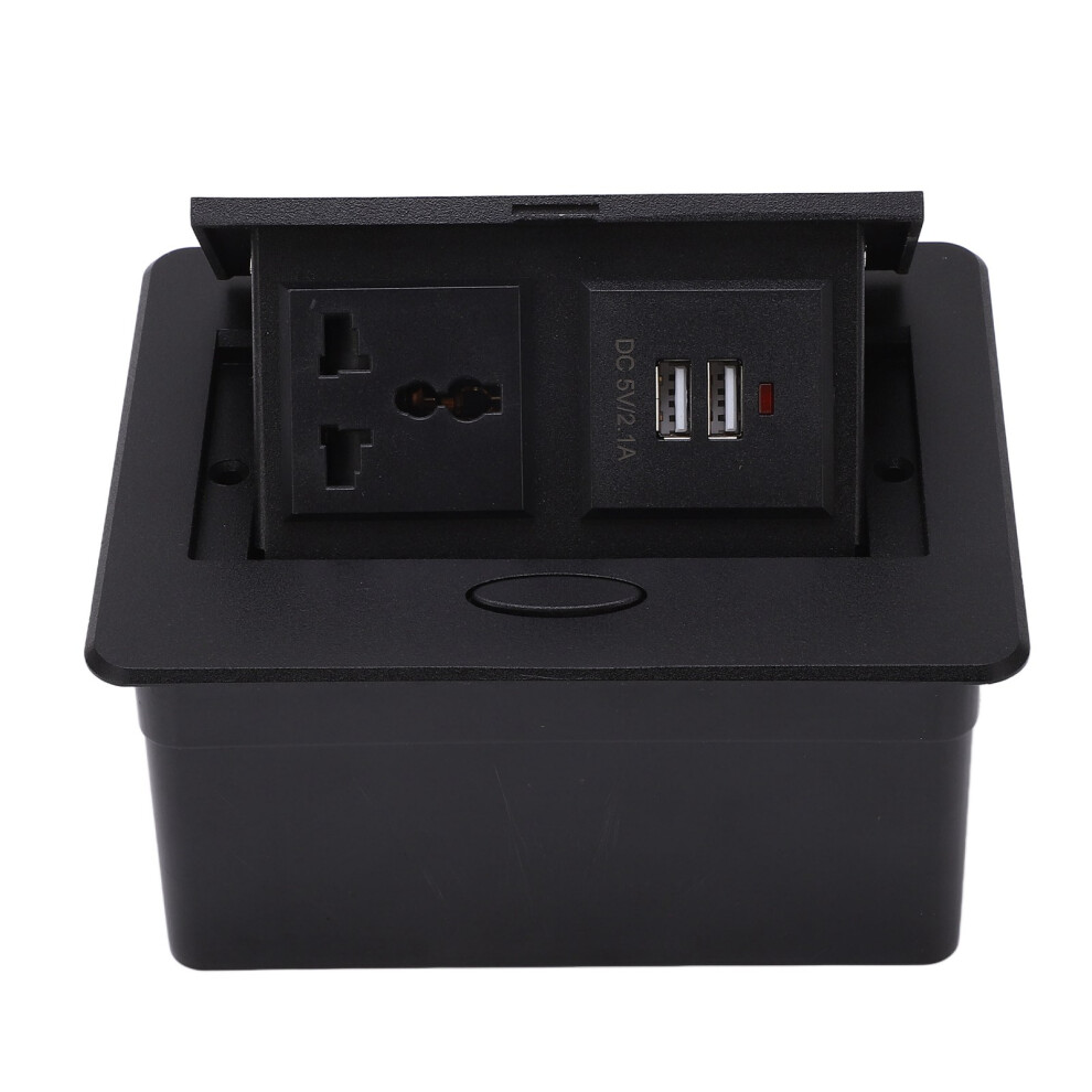 250V Desktop Socket With 2 Usb Ports Aluminum Alloy & Pc Build Sturdy Design 5031373217554