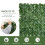 Outsunny Outsunny Artificial Leaf Hedge Panel Garden Fence Privacy Screen on Roll 1m x 3m 4