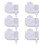 6Pcs White Ink Damper Replacement for DX5/6/7 Printers, PP Material 2