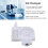 6Pcs White Ink Damper Replacement for DX5/6/7 Printers, PP Material 10