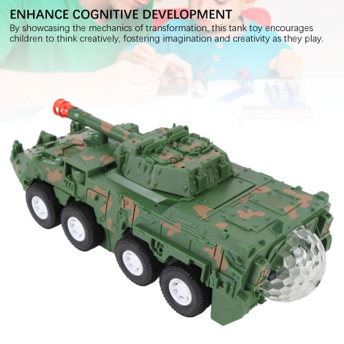 Char jouet camouflage transformant à bouton unique 1