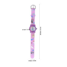 Kinderuhr, 3D-süßes Cartoon-Kätzchen-Armband,