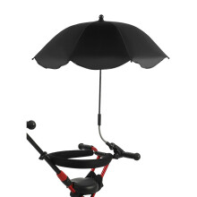 Baby-Kinderwagen-Regenschirm UV-Schutz Sonnenschutz 76cm Schwarz