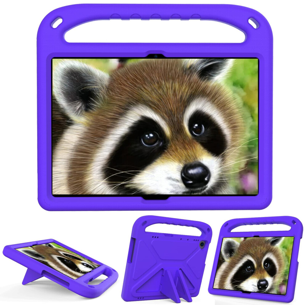 Kids Case Shockproof Eva With Handle Stand For Lenovo Tab M10 And M10 Hd Purple 9347817154948