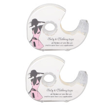 Transparent Design Fashion Body Tape Clear Fabric Adhesive Medical Grade Adhesive Double Sided Clothing Tape Invisible Skin Friendly for Dresses