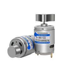 RF385 Miniature DC Vibration Electronic Starter 12V/24V 4000RPM/8000RPM Forward and Reverse (Sector 12V 4000RPM)