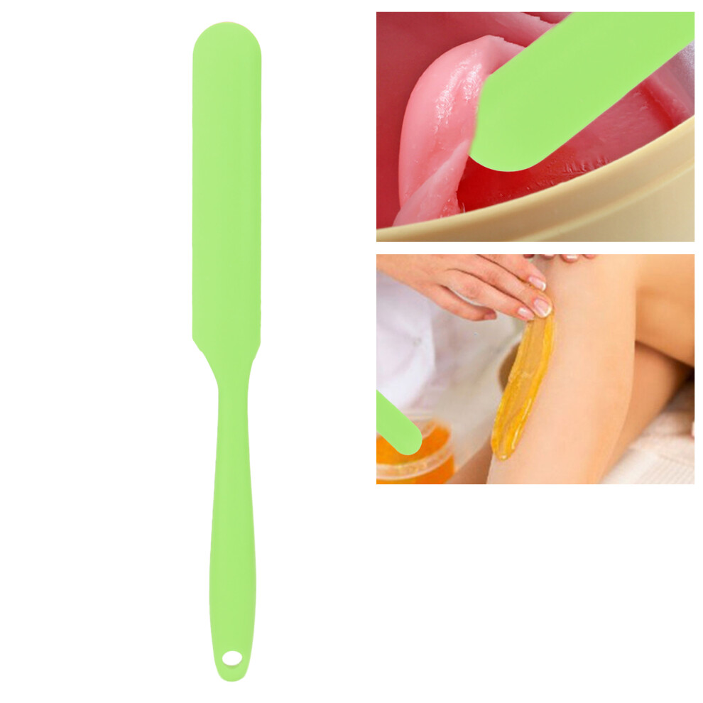 Green Reusable Silicone Wax Spatula For Hair Removal,