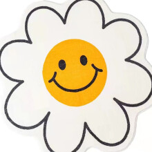 Niedlicher Blumen-Teppich Cartoon-Muster 80 cm Imitationswolle Anti-Rutsch-Teppichboden