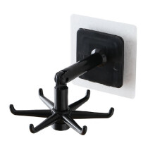 Crochet pivotant de cuisine ABS 38 g 7 7,5 2,5 cm Noir 11 cm