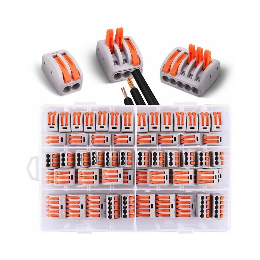 Compact Lever Wire Connectors, Quick Disconnect Electrical Splicing Kit For Efficient Wiring Solutions, Reusable Connector Ensuring Long Life, Flame 9169997452009