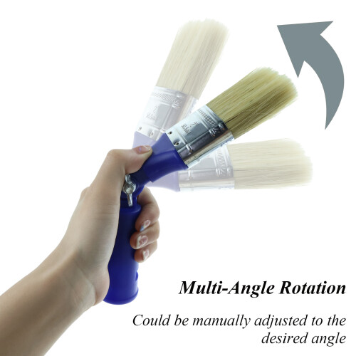 Angle Rotating Handle Paint Brush With Multipurpose Functionality Wall Paint Brush Ideal For Diy Enthusiasts Tackling Interior Exterior Projects With 2