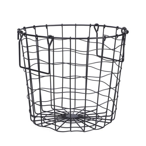 Utility Storage Basket with Easy to Use Features, Multi-function Storage Basket Featuring Durable and Long-Lasting Iron Build, Hollow-out Design Wire