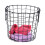 Utility Storage Basket with Easy to Use Features, Multi-function Storage Basket Featuring Durable and Long-Lasting Iron Build, Hollow-out Design Wire 3