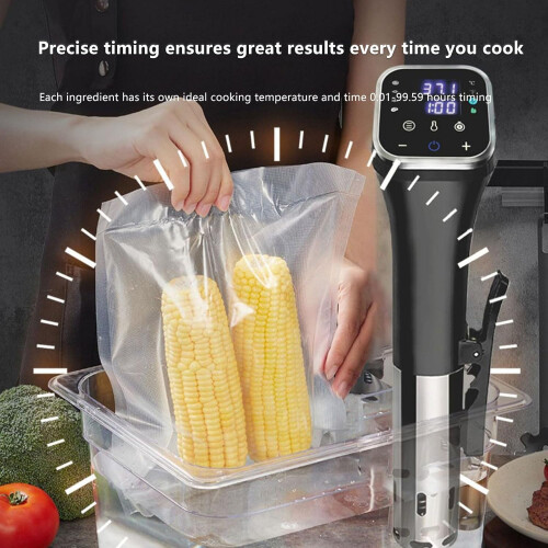 Vacuum Lowtemperature Cooking Machine 1100W With LED Touch Screen, Temperature And Time Display, Remote Control 2