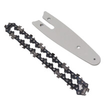 Glatter Schnitt 4" Kettensägenführungsblech Ersatz mit 1/4 28 Glieder Kette