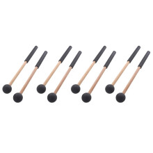4 Par Baquetas de Tambor de Língua Macia Baquetas de Cabeça de Borracha Macia Baquetas para Bateria Tambores de Língua e PercussãO de Teclado