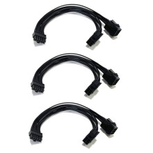 3X Cabo de AlimentaçãO Dupla de 6 Pinos para 12 Pinos GPU para RTX30 Series 3070 3080 3090, 7,8 Polegadas (20 Cm)