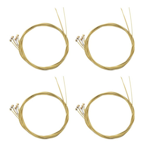 24 Pcs Steel Strings Replacement for Acoustic Guitar New Silver+Brass
