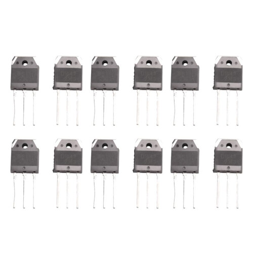 12 Silizium Transistoren - D1047 + B817, 200V, 12A