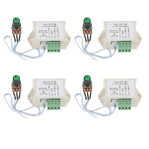 4X  Voltage Generator Module 0-10V 10MA Adjustable Analog Voltage Signal Generator for PLC MCU Industrial Controller