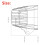 2X 10-80V 7303S Forklift LED Warning Light Linear Area Safety Light Forklift Reversing Indicator Light Working Light 5