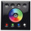 2X DC12V-24V RGB/RGBW Wall Mounted Touch Panel Controller Glass Panel Dimmer  Controller for LED Strips Lamp Black 6