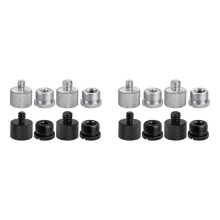 16Er-Pack MikrofonstäNder-Adapter, 5/8 Weiblich auf 3/8 MäNnlich, 3/8 Weiblich auf 5/8 MäNnlich, für Mikrofonstativ-Galgenarm-Kamerastativ