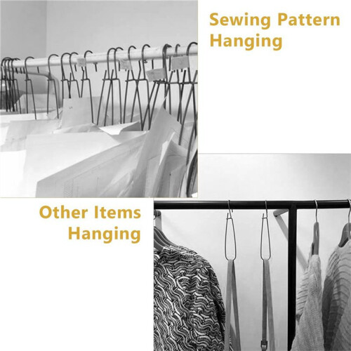 72 Pcs 7.3 Inch Metal Pattern Hooks Sewing Pattern Making Hanging Hanger 1