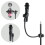 3X Support de Microphone Flexible à Col de Cygne avec Pince de Bureau pour Studio de Diffusion Radio, ÉQuipement de Diffusion en Direct 2