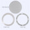 16X Ceiling Speaker Grille, 4-Inch Ceiling Embedded Audio Speaker Grille(Silver) 2