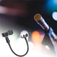 3X Suporte de Microfone Gooseneck FlexíVel com BraçAdeira de Mesa para EstúDio de TransmissãO de RáDio, Equipamento de TransmissãO Ao Vivo