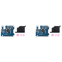 2X for Raspberry Pi 5 PoE HAT 802.3Af/At GPIO Expansion Board with Cooling Fan 5V/12V for Raspberry Pi 5