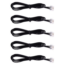 5X RJ11 6P4C Telefonkabelkabel ADSL Modem 1 Meter