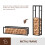 Homcom HOMCOM 150cm Metal Firewood Log Holder Rack Elevated Design, Base Side Rails 6