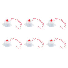 6X BJ-3 AC220V LED Industrial Pisca-Pisca de Alarme Sirene Sirene 100DB Branco