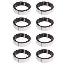 8pièces 1M Ruban Aimant MagnéTique MagnéTique Bande de Rouleau MagnéTique Bande AdhéSive 10X1.5Mm